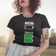Mom Twins Low Battery Tired Mom Shirt Mothers Day Women T-shirt Gifts for Her