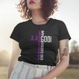 My God Is Stronger Than Pancreatic Cancer Awareness Warrior Women T-shirt Gifts for Her
