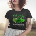 Not Lucky Simply Blessed Christian Shamrock St Patricks Day Women T-shirt Gifts for Her Not Lucky Simply Blessed Christian Shamrock St Patricks Day Women T-shirt Gifts for Her