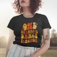 One Thankful Dance Teacher Thanksgiving Groovy Women T-shirt Gifts for Her