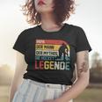 Papa Hockey Legende Frauen Tshirt, Retro Hockeyspieler Design Geschenke für Sie