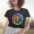Peace Sign Love Tie Dye 60S 70S Hippie Costume Girls Women Women T-shirt Gifts for Her