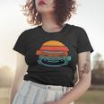 Retro Burger Sunset Frauen Tshirt für Herren – Vintage Design Schwarz Geschenke für Sie