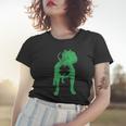 St Patricks Day Dog Pit Bull Shamrock Clover Irish Women T-shirt Gifts for Her