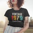 Vintage Born In 1979 Birthday Year Party Wedding Anniversary Women T-shirt Gifts for Her