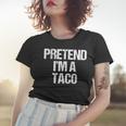 Vorgeben Ich Bin Ein Taco Lustig Faul Halloween-Kostüm Frauen Tshirt Geschenke für Sie