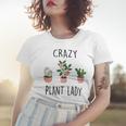 Damen Crazy Plant Lady Garden Mama Plant Lady Plants Lover Frauen Tshirt Geschenke für Sie