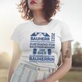 Herren Bauherr 2023 Zuständig Für Baustrom Lustiger Spruch Frauen Tshirt Geschenke für Sie