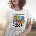 Just Here For Field Day 2023 Peace Sign Teacher Students Women T-shirt Gifts for Her