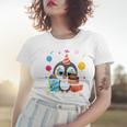 Kinder Pinguin-Party 9. Geburtstag Frauen Tshirt, Pinguin Mottoparty Outfit Geschenke für Sie
