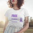 Land Of The Free Because My Daddy Is Brave Militarychild Women T-shirt Gifts for Her