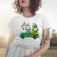Loads Of Luck Truck Gnome St Patricks Day Shamrock Clover Women T-shirt Gifts for Her