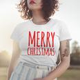 Merry Christmas Weihnachts Spruch Dekoration Damen Herren V3 Frauen Tshirt Geschenke für Sie