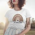 Realtor Leopard Rainbow Real Estate Agent Real Estate Life Women T-shirt Gifts for Her