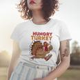 The Hungry Turkey Funny Thanksgiving Women T-shirt Gifts for Her