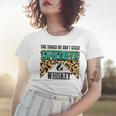 Two Things We Dont Chase Cowboys And Whiskey Leopard Retro Women T-shirt Gifts for Her