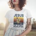 Vintage Jesus The Ultimate Deadlifter Funny Christian Gym Women T-shirt Gifts for Her
