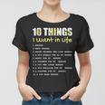 10 Things I Want In Life Horse Funny Horse Gift For Girls Women T-shirt