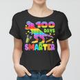 100 Days Smarter Teacher Or Student Pop It Dinosaur Women T-shirt