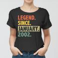 21 Geburtstag Legende Seit Januar 2002 21 Jahre Alt Frauen Tshirt