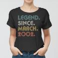 21 Years Old Legend Since March 2002 21St Birthday Gifts Women T-shirt
