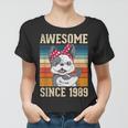 34 Year Old Awesome Since 1989 34Th Birthday Gift Dog Girl Women T-shirt