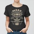 40 Geburtstag Geschenk Mann Mythos Legende März 1983 Frauen Tshirt