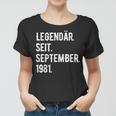 42 Geburtstag Geschenk 42 Jahre Legendär Seit September 198 Frauen Tshirt