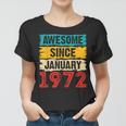 51 Year Old Awesome Since Januar 1972 51 Geburtstag Geschenke Frauen Tshirt