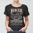 60 Geburtstag Mann Biker 60 Jahre Alt Motorrad 1963 Frauen Tshirt