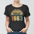 60 Years Old Mens Vintage February 1963 60Th Birthday Gifts Women T-shirt