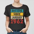 61 Year Old Awesome Since Januar 1962 61 Geburtstag Geschenke Frauen Tshirt