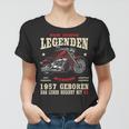 66. Geburtstag Biker Frauen Tshirt für Herren, Motorrad Chopper 1957 Design