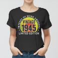 78 Jahre Vintage 1945 Frauen Tshirt, Retro Geschenk zum 78. Geburtstag