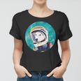 Adorable Husky Astronaut Gift For Husky Dog Lovers Mom Dads Women T-shirt