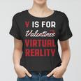 Alles Gute zum Valentinstag VR-Herz Frauen Tshirt, Liebe Tee für Paare