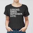 Alte Legende Seit September 1972 Geburtstag 51 Jahre Alt Frauen Tshirt