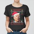 Anti Biden Merry St Patricks Day Ugly Christmas Sweater Women T-shirt