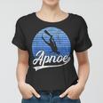 Apnoetauchen Freitauchen Retro Tauchen Gerätetauchen Vintage Frauen Tshirt