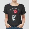 Astronaut Space Valentinstag Zitat Herzen Happy Valentines Frauen Tshirt