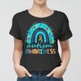 Autism Awareness Rainbow Puzzle Autism Awareness Month Women T-shirt