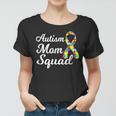 Autism Mom Squad Autism AwarenessPuzzle Ribbon Women T-shirt