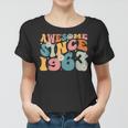 Awesome Since 1963 60Th Birthday Retro Gifts Born In 1963 Women T-shirt