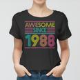 Awesome Since 1988 34Th Birthday Gifts 34 Years Old Women T-shirt