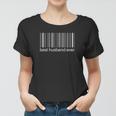 Barcode für Ehemann mit Herzen, Valentinstag Frauen Tshirt