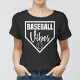Baseball Inspired Vibes Dirt Sports Mom Distressed Pitch Women T-shirt