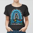 Be Kind Autism Awareness Leopard Rainbow Choose Kindness Women T-shirt