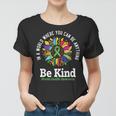 Be Kind Green Ribbon Sunflower Mental Health Awareness Women T-shirt