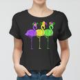 Beads Vintage Flamingo Mardi Gras Women T-shirt