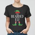 Bearded Elf Matching Group Xmas Funny Family Christmas Women T-shirt